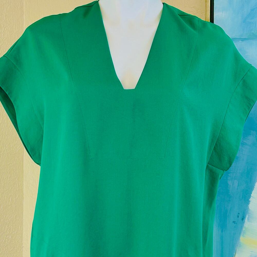 Vince. Dress/tunic Above knee Pop-over V-neck Drop sleeves pockets size s - Picture 3 of 9